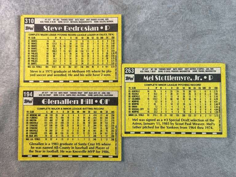 1990 Topps Baseball Cards