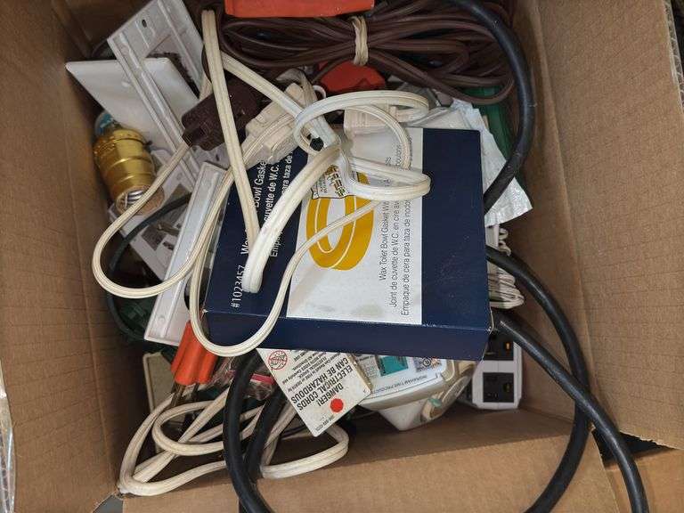 Assortment of Extension Cords and Cables