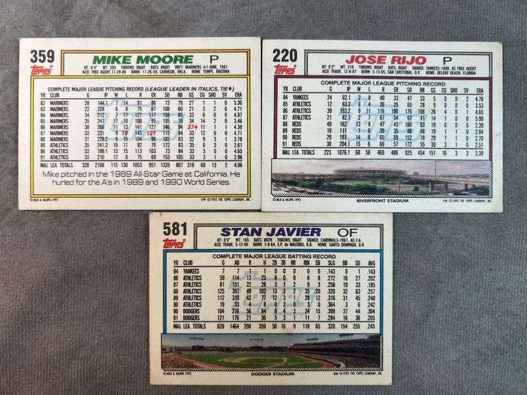 1992 Topps Baseball Cards