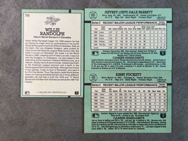1991 Donruss Baseball Cards