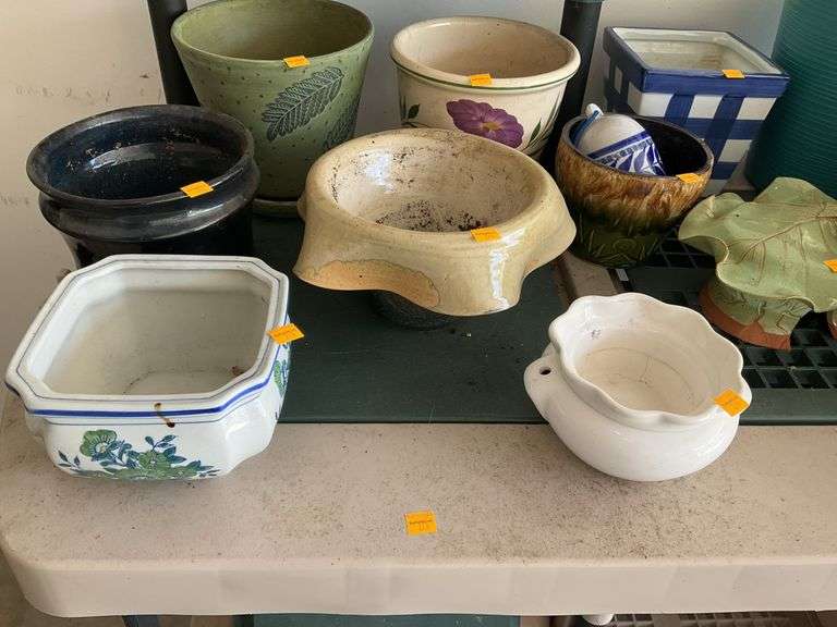 Assortment of Flower Pots and Planters
