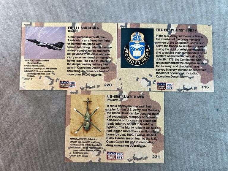 1991 Desert Storm Cards