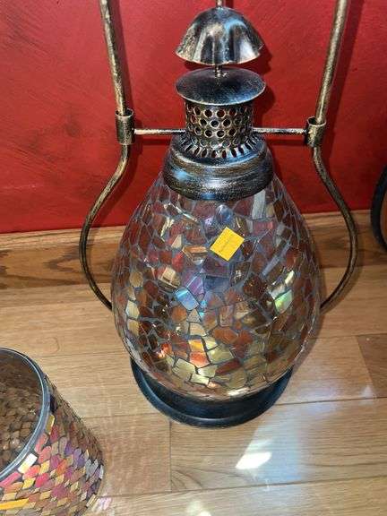 Moroccan Mosaic Candle Lantern, Mosaic Candle Holder
