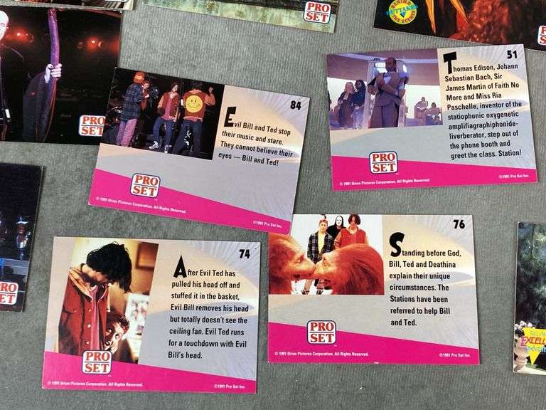 1991 Pro Set Bill and Ted’s Bogus Journey & Adventure Cards