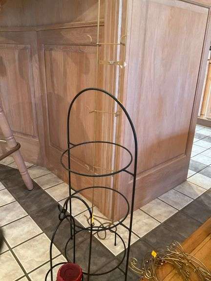 Wire Plant Stand, Candle Holder, Wire Wall Plate Hanger, Wire Decor.