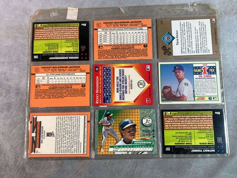9 Baseball Cards