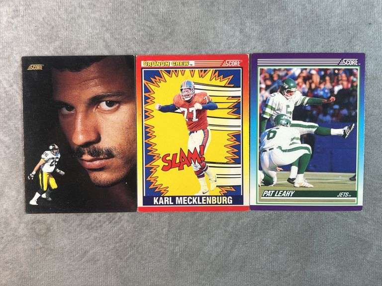 SCORE Football Cards