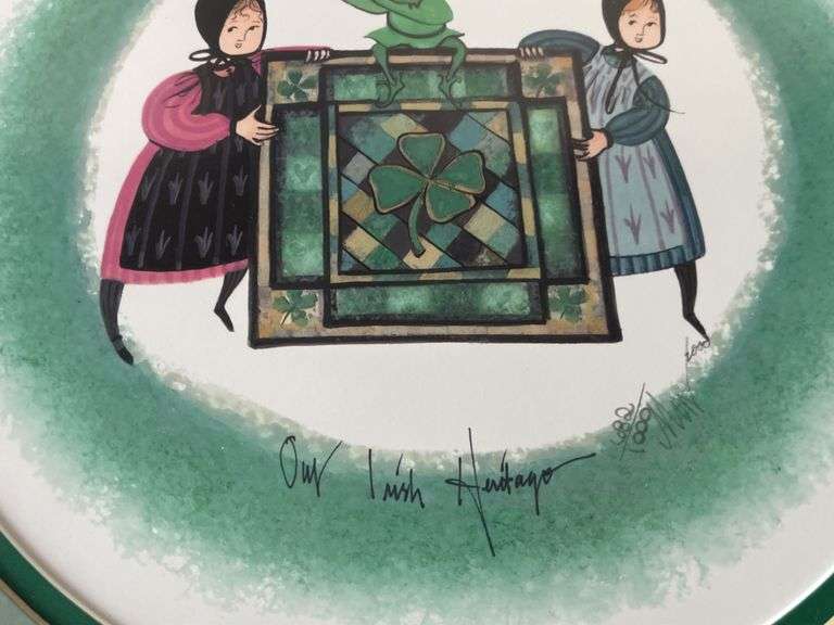 2000 P. Buckley Moss Our Irish Heritage 682/1000 Signed Lithograph