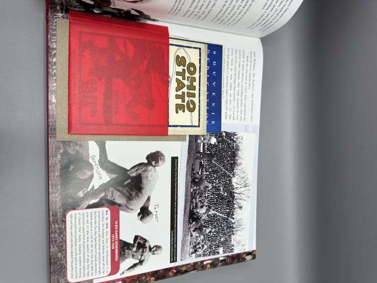 LARGE OHIO STATE UNIVERSITY BOOK “FOOTBALL VAULT, HISTORY OF THE BUCKEYES”