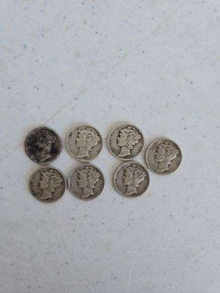 (7) Mercury dimes