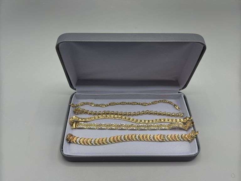 VARIETY OF GOLD (14K & 10K) BRACELETS