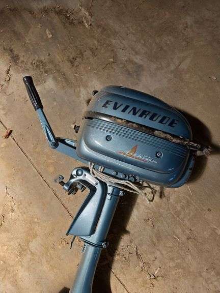 Vintage Evinrude Lightwin outboard motor