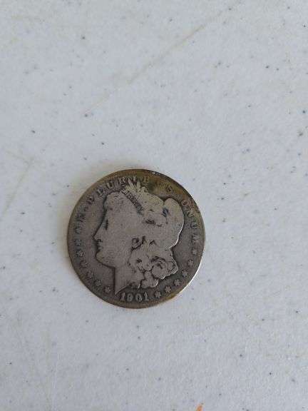 1901 Morgan dollar coin
