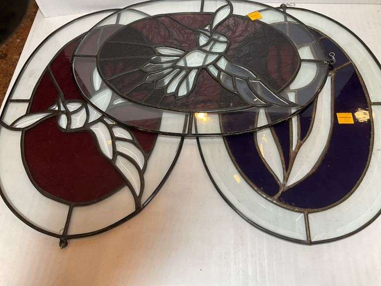 3 Glass Window Hanging Decorations