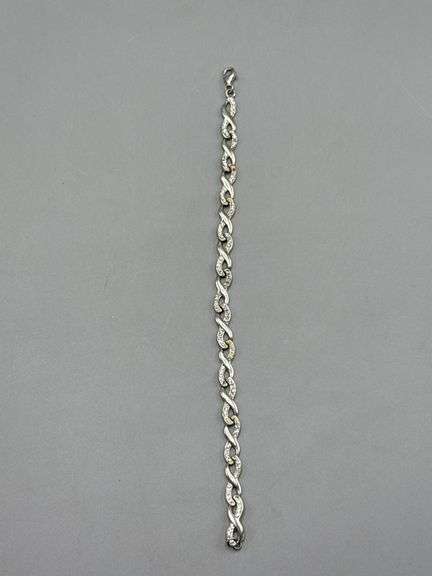 VARIETY OF SILVER (STERLING 925) AND WHITE GOLD (14K) BRACELETS