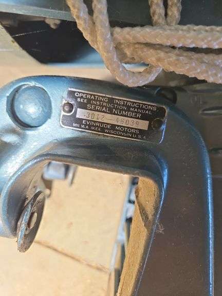 Vintage Evinrude Lightwin outboard motor