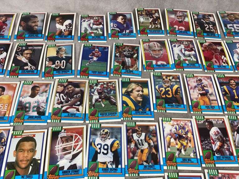 1990 Topps Assorted Football Cards