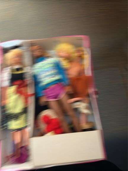 VINTAGE “THE WORLD OF BARBIE” DOLL CASE AND FASHION DOLL CASE WITH DOLLS AND CLOTHES