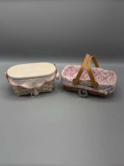 PAIR OF SMALL LONGABERGER BASKET
