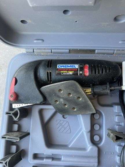Rotorazer Saw in Case, Rotorazer Saw Case with Organizers, Dremel Contour Sander in Case