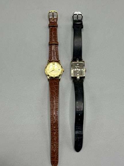 VINTAGE FLORAL JEWELRY BOX WITH CONTENTS OF JEWELRY AND WATCHES INCL. SEIKO, CITIZEN, FOSSIL, PRECIS