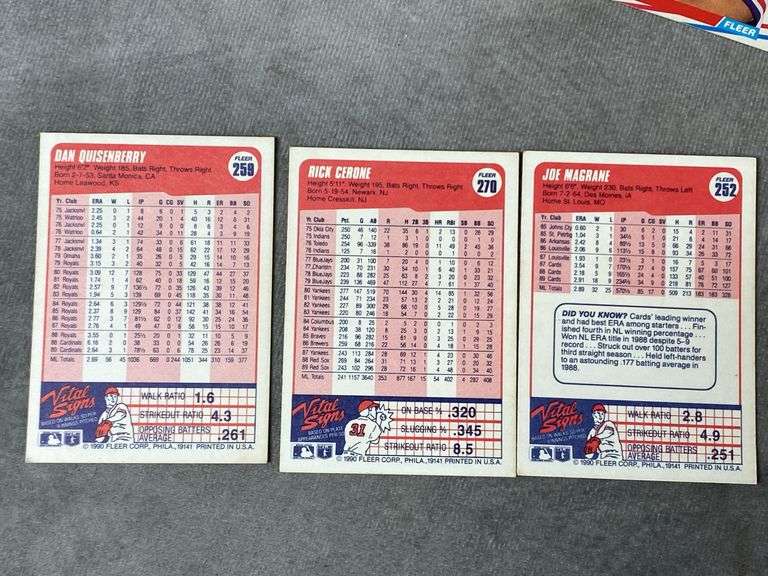 1990 Fleer Baseball Cards