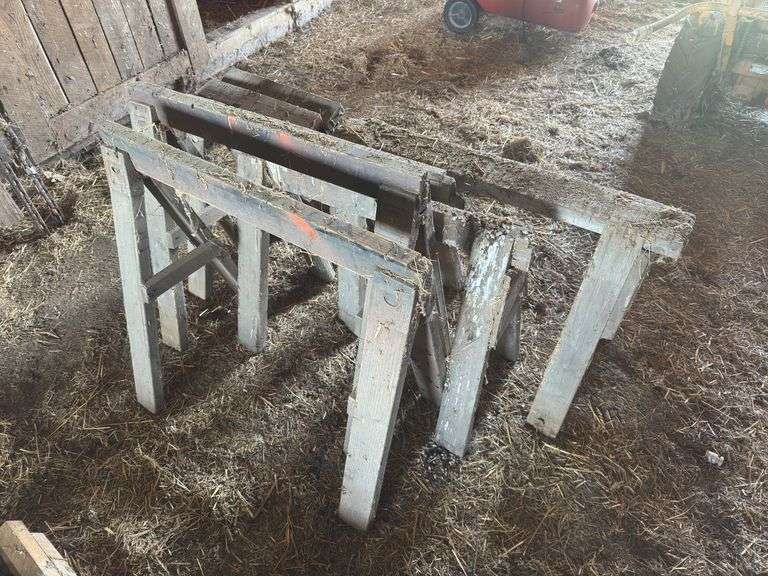 Wooden Sawhorses