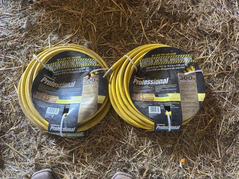 (2) Coleman 50’x3/8” PVC Air Hose 300 PSI