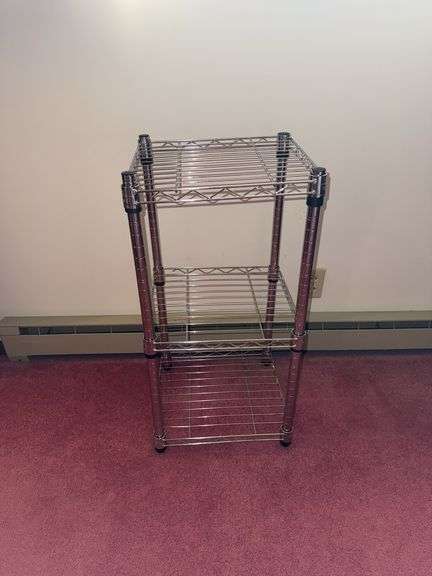 3-TIER METAL RACK STAND 14” x 36”