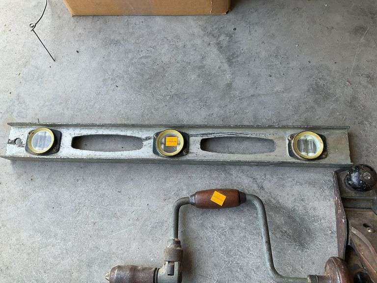 Level, Vintage Planer, Vintage Ruler, Vintage Drill