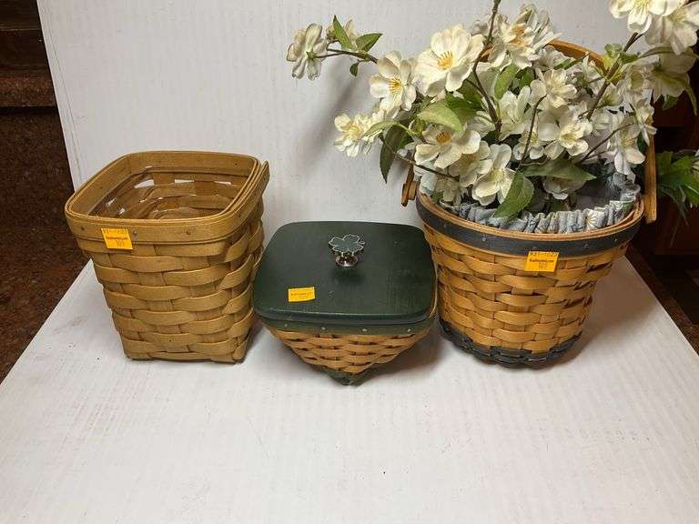 3 Longaberger Baskets