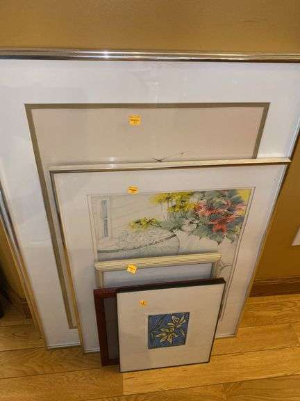 Assortment of Floral Framed Pictures