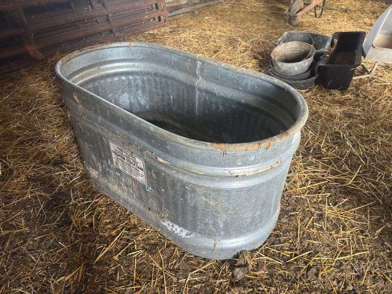 Galvanized Round Tank Approx 3.5’x2’x2’