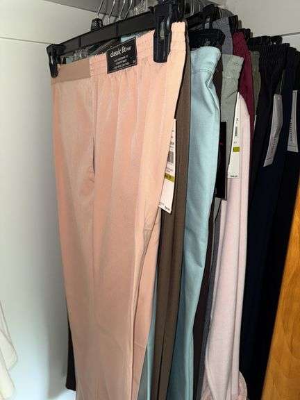 CONTENTS OF CLOSET INCLUDING CLOTHES (BOTH NEW AND BARELY WORN, BLANKETS, ALL PICTURED ITEMS
