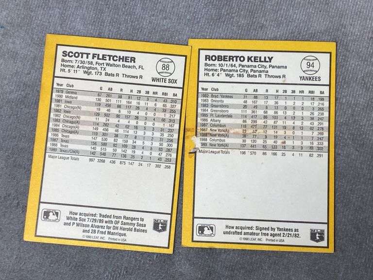 1990 Donruss Baseball Cards