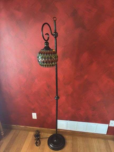Decorative Brushed Mosaic Pattern Floor Lamp