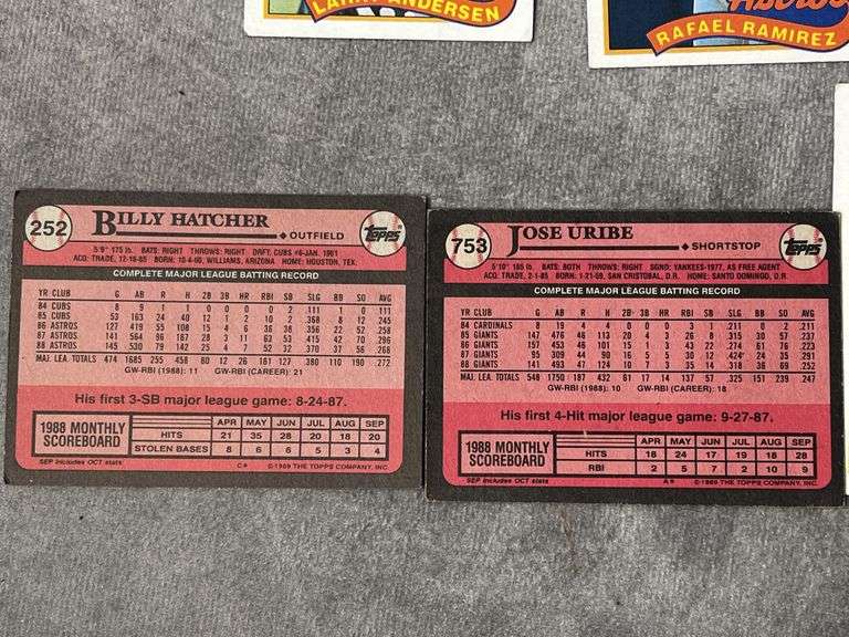 1989 Topps Baseball Cards