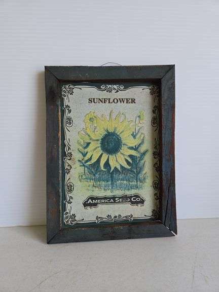 Vintage tin American Seed Co.- 12"x17"