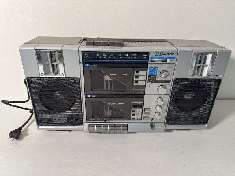 EMERSON CTR-949 DOUBLE CASSETTE DECK STEREO
