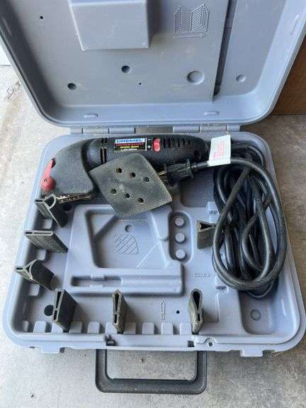 Rotorazer Saw in Case, Rotorazer Saw Case with Organizers, Dremel Contour Sander in Case