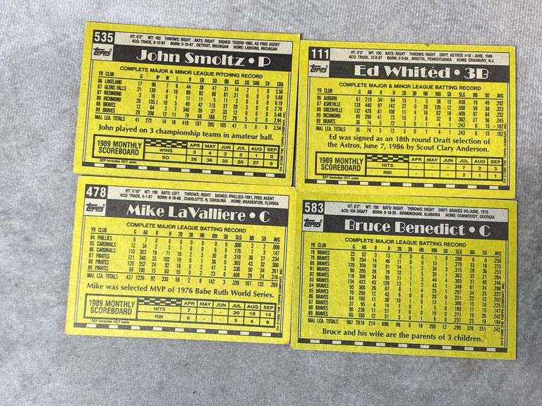 1990 Topps Baseball Cards