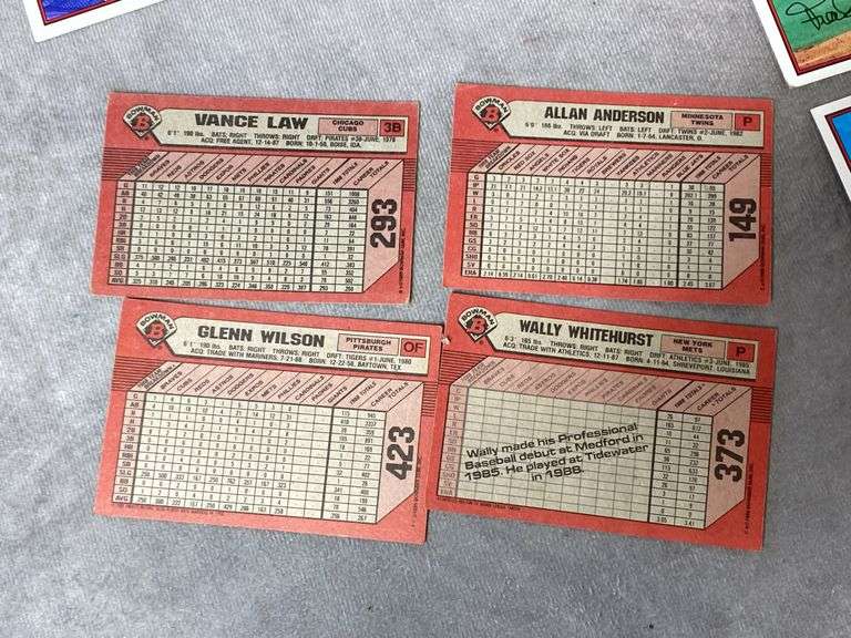 1989 Bowman Baseball Cards