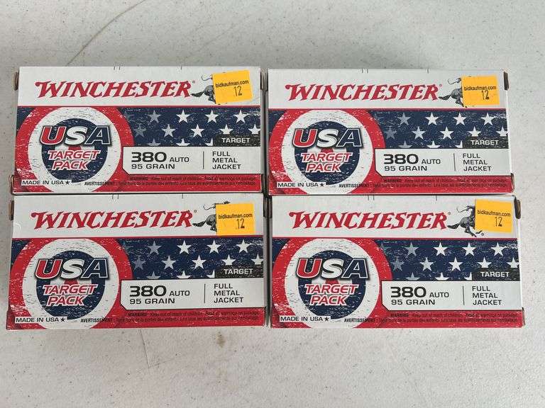 (4) Winchester 380 Auto 95 Grain