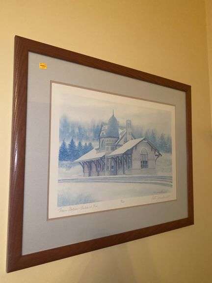 Train Station - Oakland, MD Framed Picture 18/200