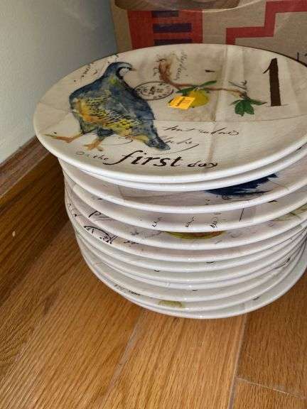 Williams-Sonoma 12 Days of Christmas Plates