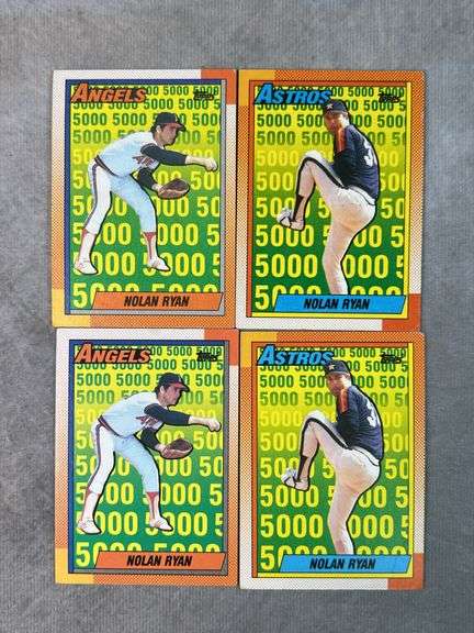 4 Topps Nolan Ryan Angels and Astros