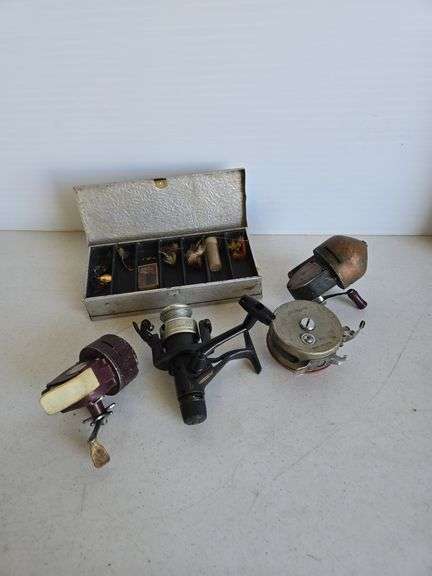 Fishing reels- includes J.C. Higgins, misc tackle