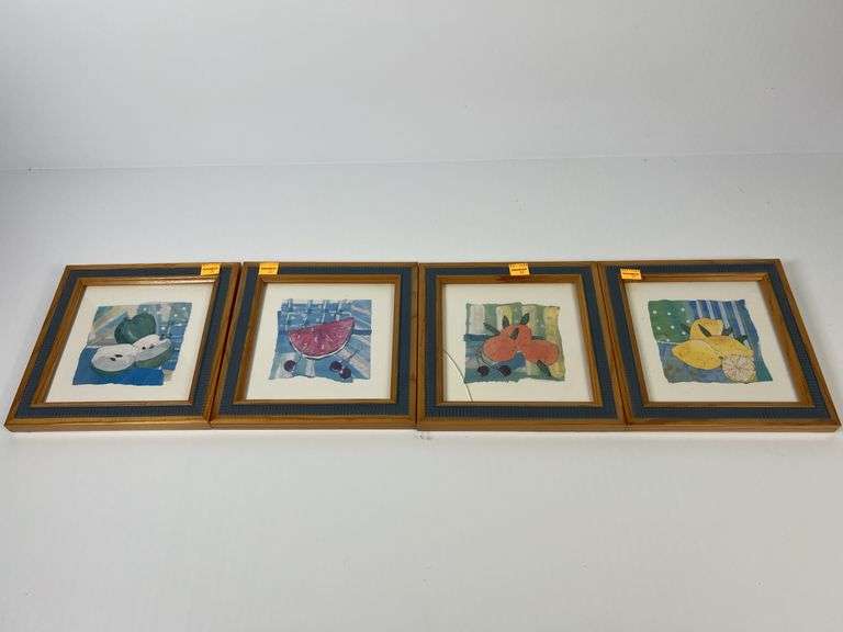 (4) Homeplace Fruit Framed Prints