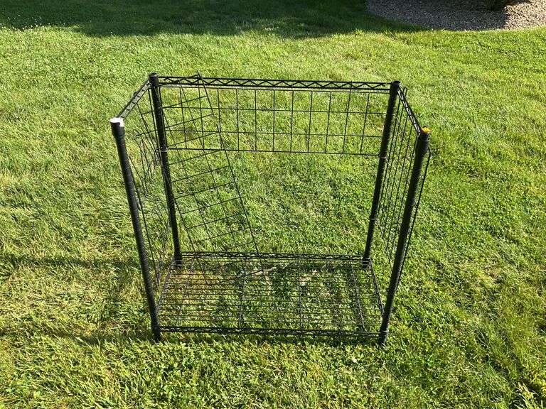 Metal Basket Storage Rack