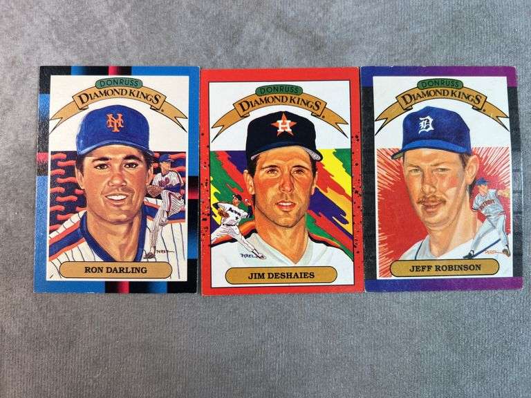 1980s Leaf Donruss Diamond Kings Baseball Cards